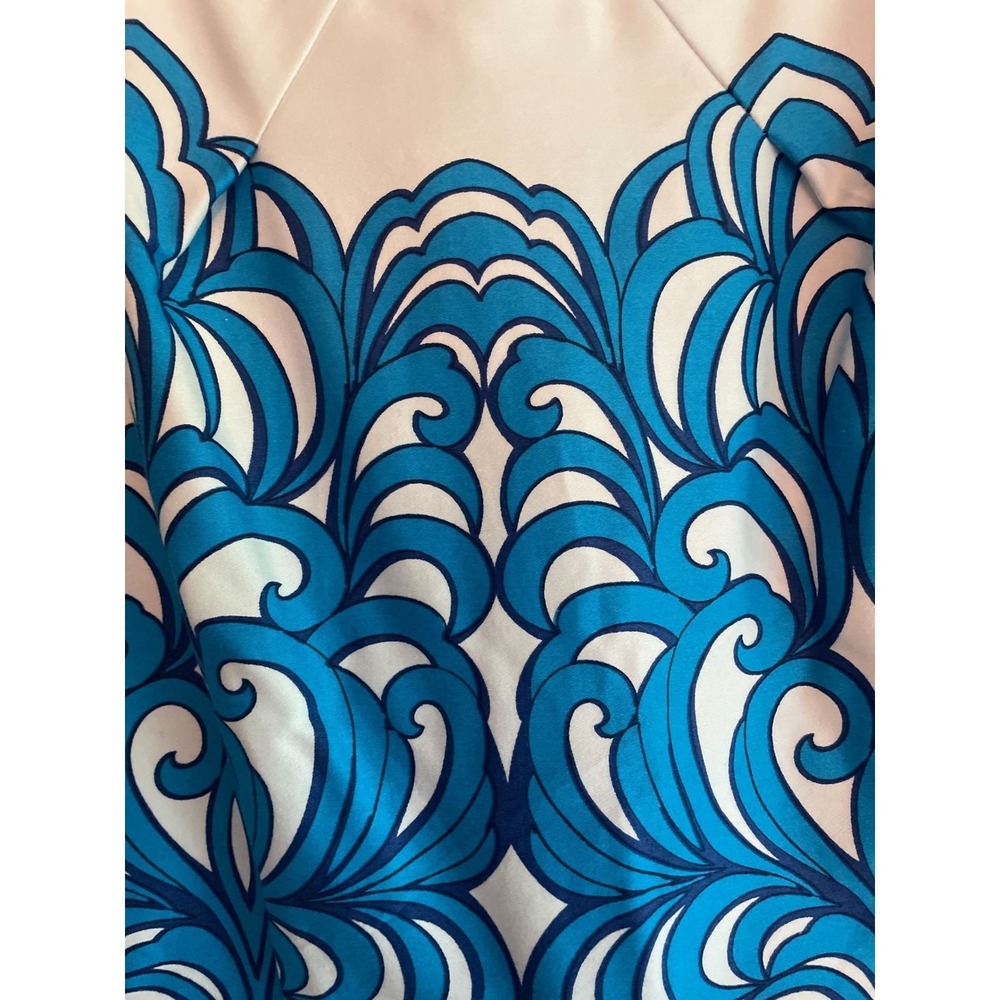 Blue White Sheath Dress Women's Size 10 Cece's New York Retro Preppy NWT - Picture 5 of 9